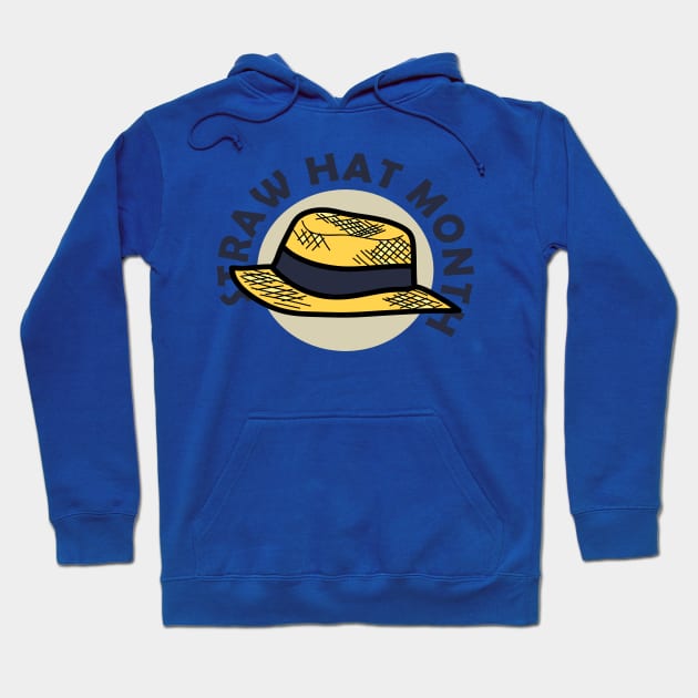 April - Straw Hat Month Hoodie by fistfulofwisdom